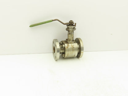 Habonim 1-1/2" Class 150 Flanged 2pc Stainless Ball Valve 275psi 316SS/CF8M