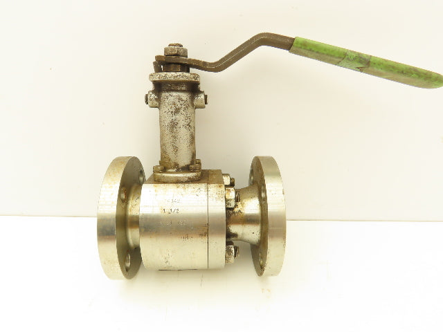 Habonim 1-1/2" Class 150 Flanged 2pc Stainless Ball Valve 275psi 316SS/CF8M