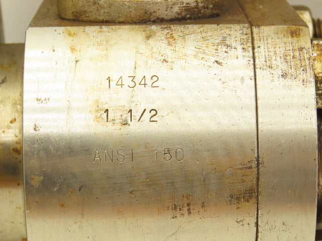 Habonim 1-1/2" Class 150 Flanged 2pc Stainless Ball Valve 275psi 316SS/CF8M