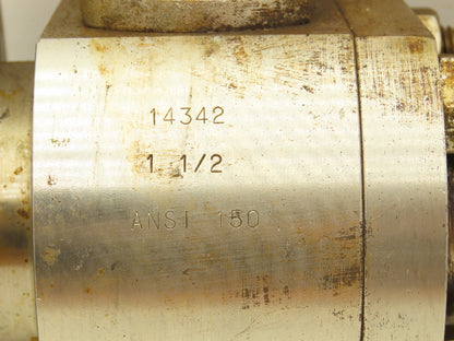 Habonim 1-1/2" Class 150 Flanged 2pc Stainless Ball Valve 275psi 316SS/CF8M