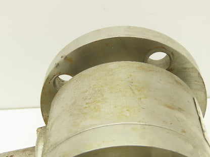 Habonim 1-1/2" Class 150 Flanged 2pc Stainless Ball Valve 275psi 316SS/CF8M