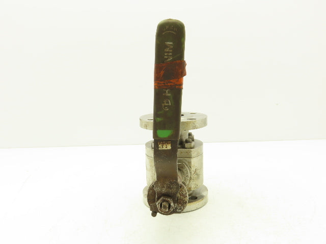 Habonim 1-1/2" Class 150 Flanged 2pc Stainless Ball Valve 275psi 316SS/CF8M