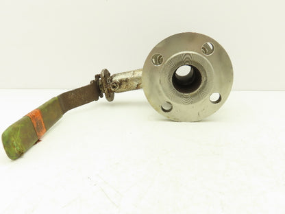 Habonim 1-1/2" Class 150 Flanged 2pc Stainless Ball Valve 275psi 316SS/CF8M