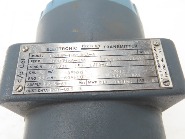 Foxboro 823MP-IM2SASA-A Electronic Pressure Transmitter With 3" Flange Diaphragm