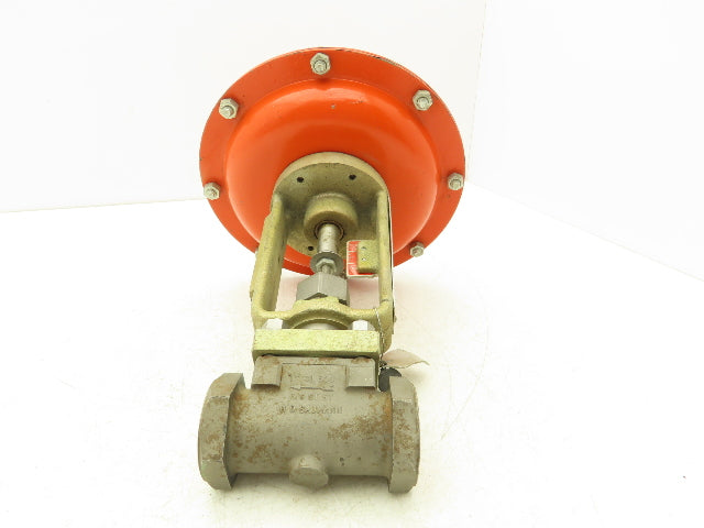HD Baumann Pneumatic Diaphragm Actuator with 1"NPT 316SS Valve -No Positioner