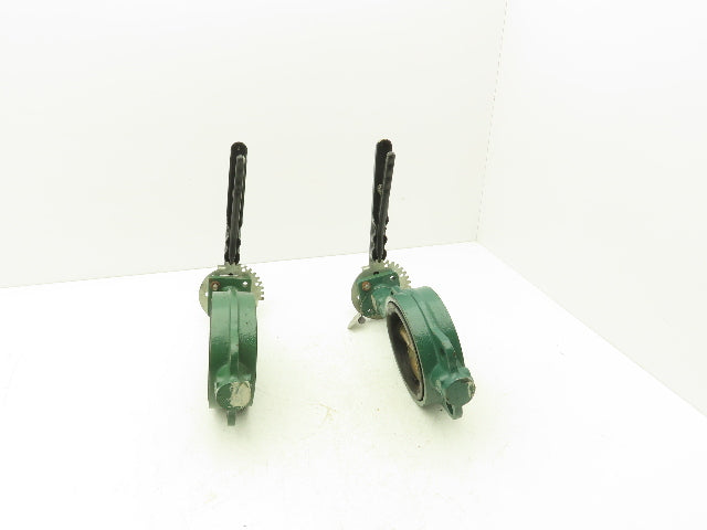 Crane 42 Series Butterfly Hand Operated Valve 4" Wafer Style 200psi Lot of 2