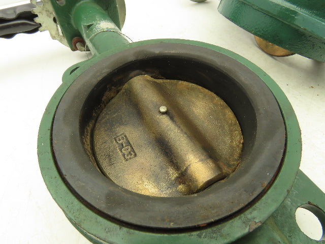 Crane 42 Series Butterfly Hand Operated Valve 4" Wafer Style 200psi Lot of 2