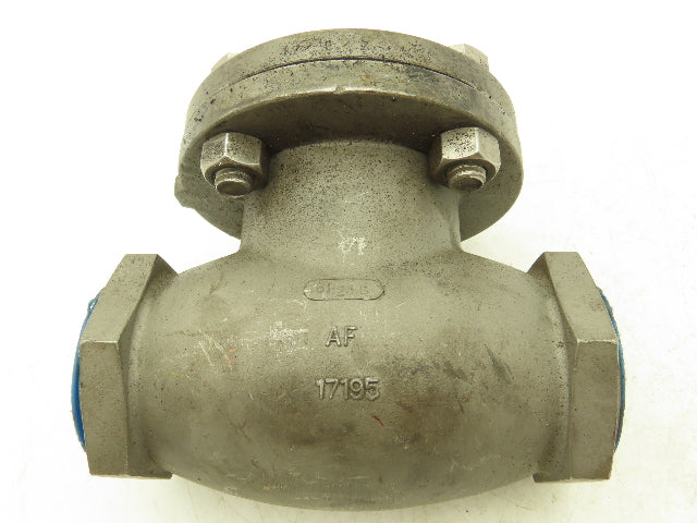 Aloyco 370 Horizontal Swing Check Valve 1-1/2" NPT Threaded Class 150 CF3M