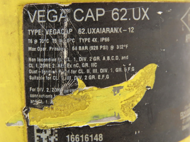 Vega Cap 62.UXAIARANX-12 Capacitive Rod Indicator Probe Sensor 2" Flange