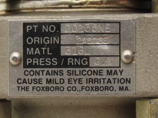 Foxboro 821GM-IK1SM2-A Electronic Pressure Transmitter 12.5-65V 1/2" NPT 150psi