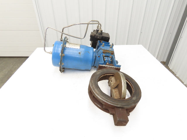 Jamesbury CSTL 8" Wafer Sphere Butterfly Valve w/Pneumatic Actuator QP3C/M