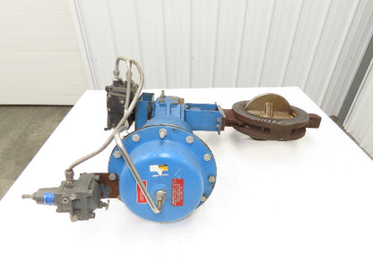 Jamesbury CSTL 8" Wafer Sphere Butterfly Valve w/Pneumatic Actuator QP3C/M