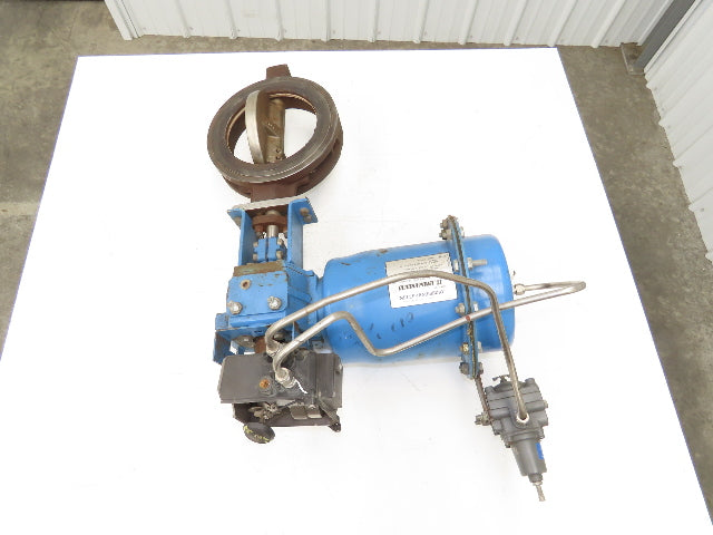 Jamesbury CSTL 8" Wafer Sphere Butterfly Valve w/Pneumatic Actuator QP3C/M