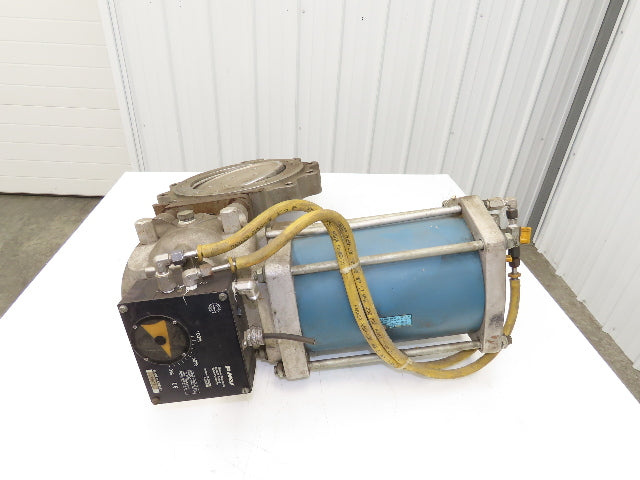 Jamesbury 12-815L-11-3600TT 12" Stainless Butterfly Valve /Actuator & Positioner