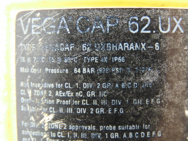 VEGA CAP 62.UXSHARANX-6 Capacitive Rod Indicator Probe Sensor 2" Flange