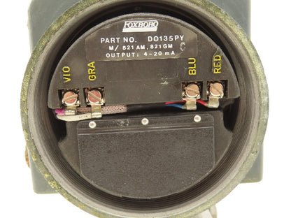 Foxboro 821GM-IS1NM1 Electronic Pressure Transmitter 12.5-65VDC 1/8" NPT 150psi