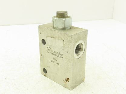 Sun Hydraulics NAJ01Y7-A2 Valve Body W CVEVXCN Pilot Check Valve Cartridge