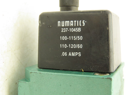 Numatics 134BB400KP14D30 Pneumatic Air Solenoid Valve 150PSI 110-120VAC Lot of 3