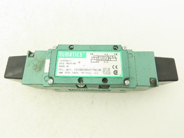 Numatics 134BB400KP14D30 Pneumatic Air Solenoid Valve 150PSI 110-120VAC Lot of 3