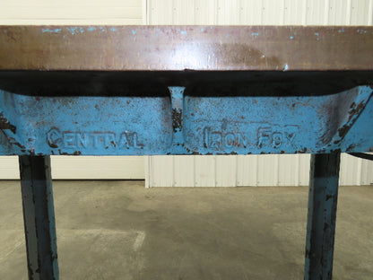 Vintage Precision Steel Welding Layout Table 72x36" Cast Iron 1-1/2" Thick Top