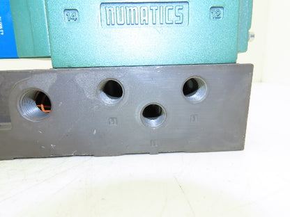 Numatics 123BA43AM Pneumatic Air Solenoid Valve 150PSI 24VDC