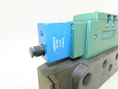Numatics 123BA43AM Pneumatic Air Solenoid Valve 150PSI 24VDC