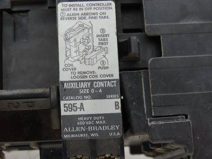 Allen Bradley 509-BOD Motor Starter 575V 3Ph 10Hp Overload Relay 120V Coil