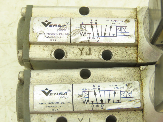 Versa KSG-4332-6K-HC-3BC-48VDC Pneumatic Solenoid Valve 4/2-way 48VDC Lot of 2