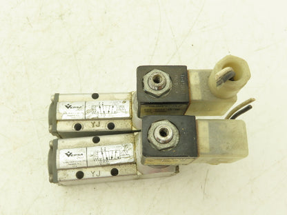 Versa KSG-4332-6K-HC-3BC-48VDC Pneumatic Solenoid Valve 4/2-way 48VDC Lot of 2