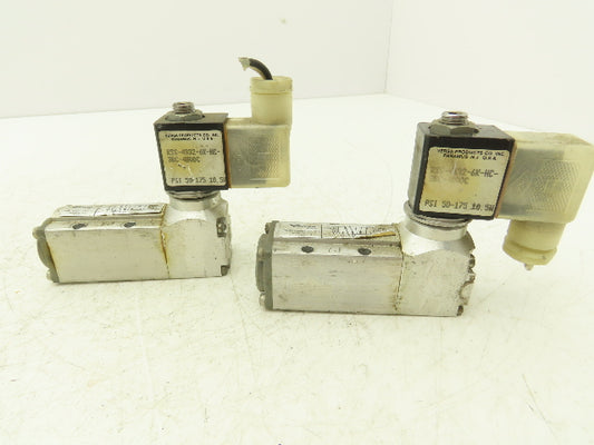 Versa KSG-4332-6K-HC-3BC-48VDC Pneumatic Solenoid Valve 4/2-way 48VDC Lot of 2