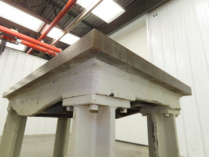 Vintage Precision Steel Welding Layout Table 66x36" Cast Iron 2-1/4" Thick Top