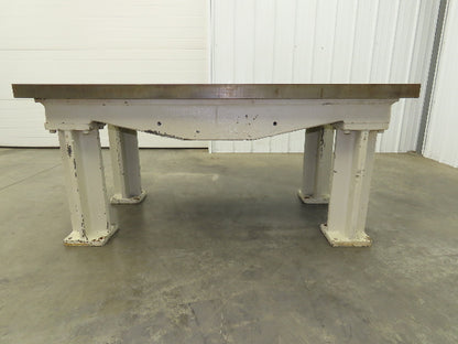 Vintage Precision Steel Welding Layout Table 66x36" Cast Iron 2-1/4" Thick Top