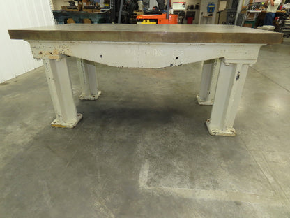Vintage Precision Steel Welding Layout Table 66x36" Cast Iron 2-1/4" Thick Top