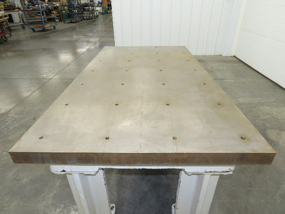 Vintage Precision Steel Welding Layout Table 66x36" Cast Iron 2-1/4" Thick Top