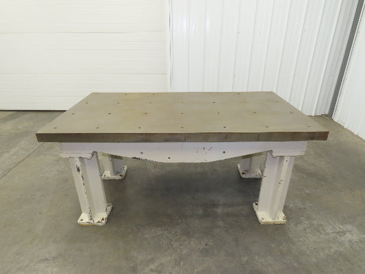 Vintage Precision Steel Welding Layout Table 66x36" Cast Iron 2-1/4" Thick Top