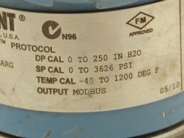 Rosemount 3095 FB2DABA13AB001AN Pressure Transmitter 7.5-30VDC 3626PSI 250" H2O