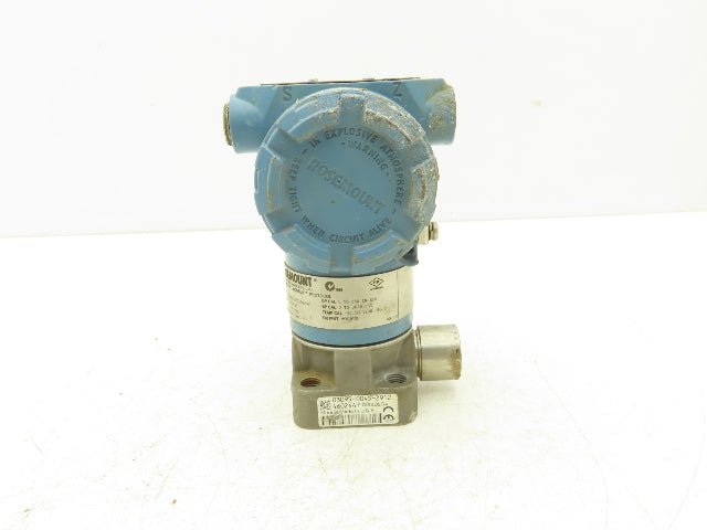 Rosemount 3095 FB2DABA13AB001AN Pressure Transmitter 7.5-30VDC 3626PSI 250" H2O