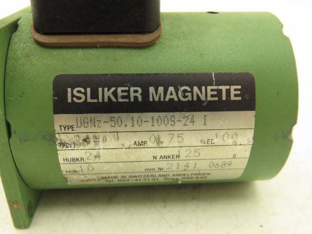 Isliker Magnete UGNz-50.10-100S-24 Solenoid 24V