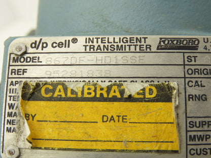 Foxboro 867DF-HD1SSE Electronic Pressure Transmitter 12.5-42VDC 3" Flange