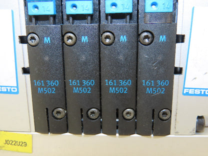 Festo CPV-14-VI 4 Station Solenoid Valve Manifold Assembly 24V CPV14-VI-P4-1/8-B