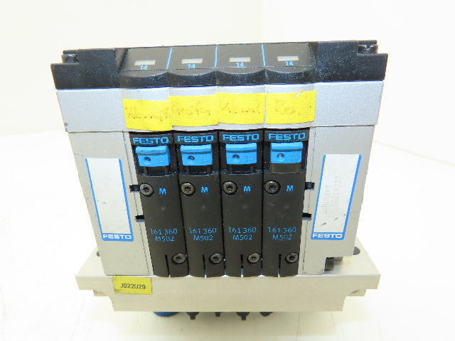 Festo CPV-14-VI 4 Station Solenoid Valve Manifold Assembly 24V CPV14-VI-P4-1/8-B