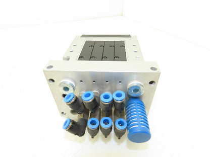 Festo CPV-14-VI 4 Station Solenoid Valve Manifold Assembly 24V CPV14-VI-P4-1/8-B
