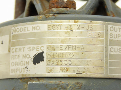 Foxboro E69F-TH2-JS Current To Air Converter Transducer 3-15psi In 19-23psi Out