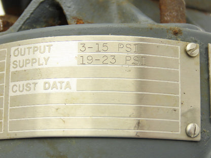 Foxboro E69F-TH2-JS Current To Air Converter Transducer 3-15psi In 19-23psi Out