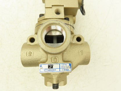 Ross 2774B4001Z Pneumatic Solenoid Valve 1/2"NPT 10 Bar 3/2-way 120V Coil