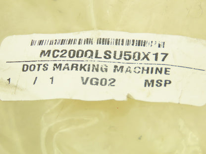 Couth MC2000LSU50X17 Pin Dot Marking Machine Head Tokyo U50F Label Head Unit
