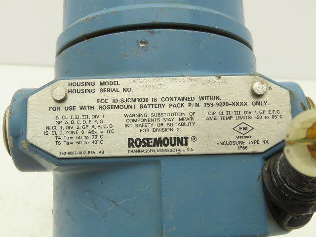 Rosemount 300S5AXWA2WK1I5M5 Model 300S Pressure Transmitter With Digital Display
