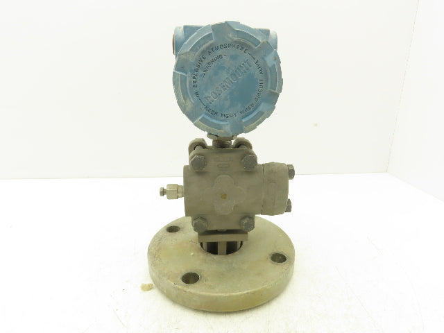 Rosemount 1151LT6SA0A22DL4C9 Pressure Transmitter 45VDC 285PSI 3" Flange Mounted