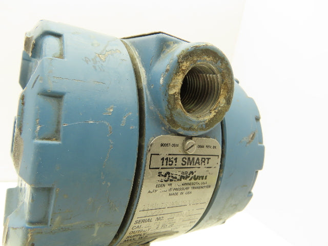 Rosemount 1151LT6SA0A22DL4C6 Pressure Transmitter 45VDC 285PSI 3" Flange Mounted