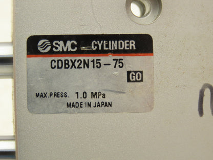 SMC CDBX2N15-75 Double Rod Guided Cylinder 15mm Bore 75mm Stroke 1.0MPa